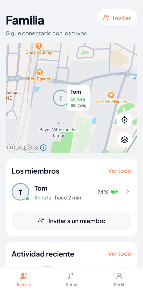 Acompaña a los tuyos durante sus trayectos