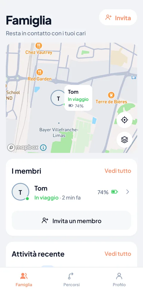 Segui i tuoi cari durante i loro viaggi